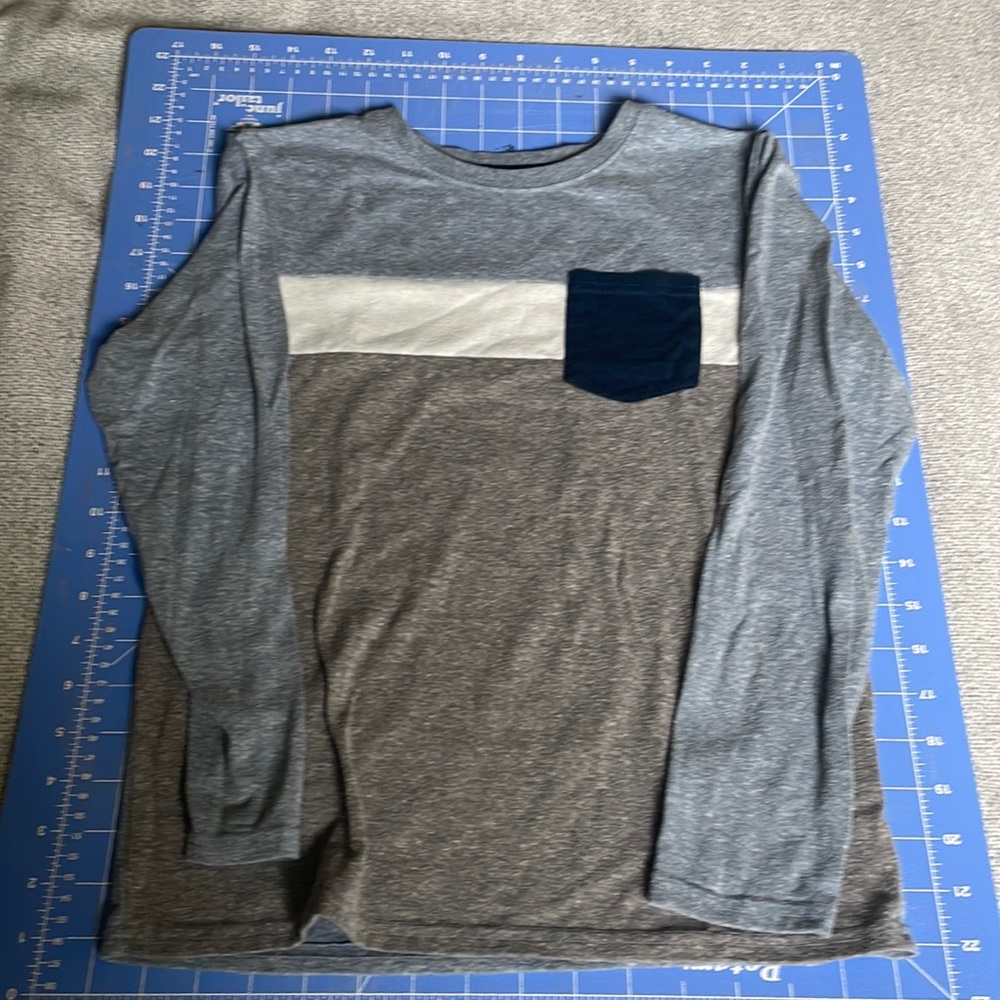 Boys size 10 color block shirt